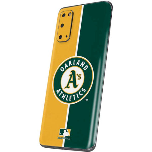 MLB Oakland Athletics Split Galaxy S20 Skin