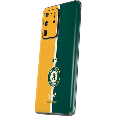 MLB Oakland Athletics Split Galaxy S20 Ultra 5G Skin