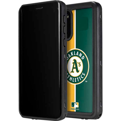 MLB Oakland Athletics Split Galaxy S20 Waterproof Case