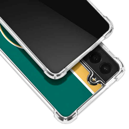 MLB Oakland Athletics Split Galaxy S21 5G Clear Case
