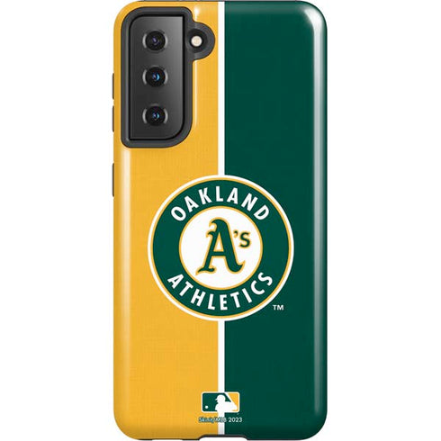 MLB Oakland Athletics Split Galaxy S21 5G Pro Case