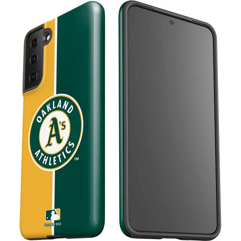 MLB Oakland Athletics Split Galaxy S21 FE Pro Case