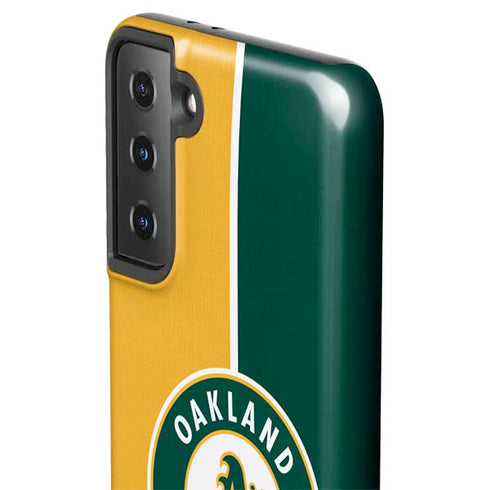MLB Oakland Athletics Split Galaxy S21 Plus 5G Pro Case