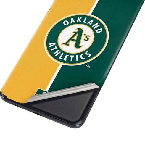 MLB Oakland Athletics Split Galaxy S21 Plus 5G Skin