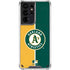 MLB Oakland Athletics Split Galaxy S21 Ultra 5G Clear Case