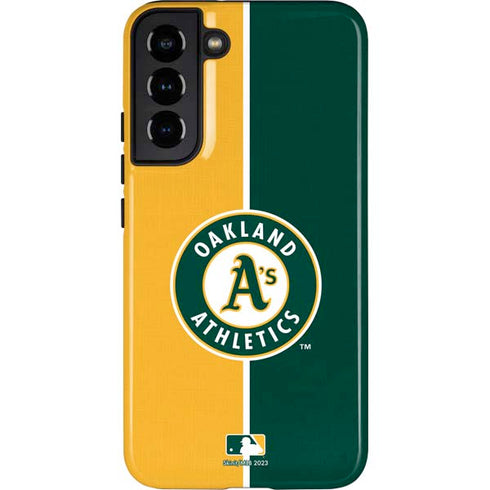 MLB Oakland Athletics Split Galaxy S22 Plus Pro Case