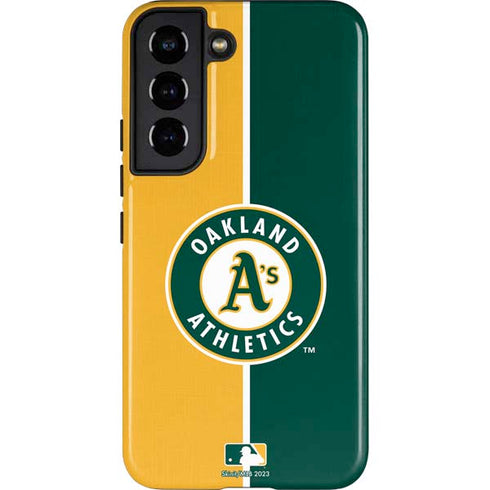 MLB Oakland Athletics Split Galaxy S22 Pro Case