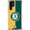 MLB Oakland Athletics Split Galaxy S22 Ultra Clear Case