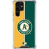 MLB Oakland Athletics Split Galaxy S22 Ultra Clear Case
