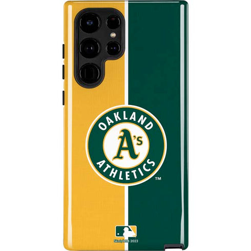MLB Oakland Athletics Split Galaxy S22 Ultra Pro Case