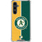 MLB Oakland Athletics Split Galaxy S23 FE Clear Case