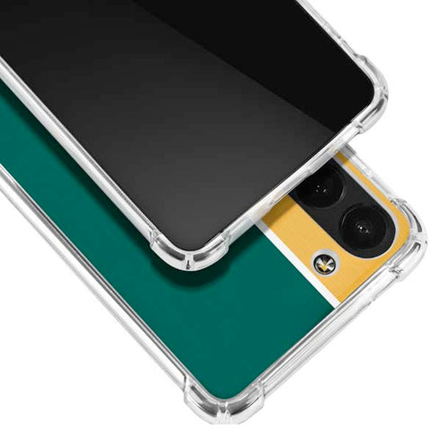 MLB Oakland Athletics Split Galaxy S23 Plus Clear Case