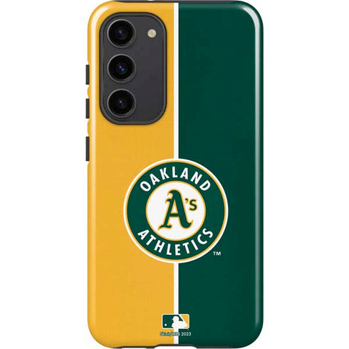MLB Oakland Athletics Split Galaxy S23 Plus Pro Case