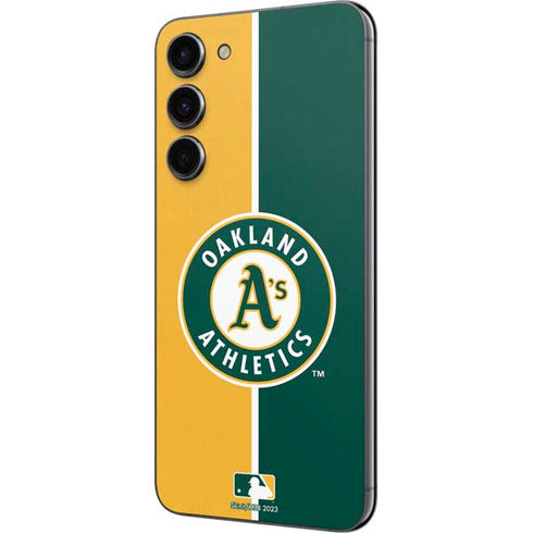MLB Oakland Athletics Split Galaxy S23 Plus Skin