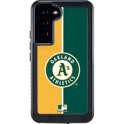 MLB Oakland Athletics Split Galaxy S23 Plus Waterproof Case
