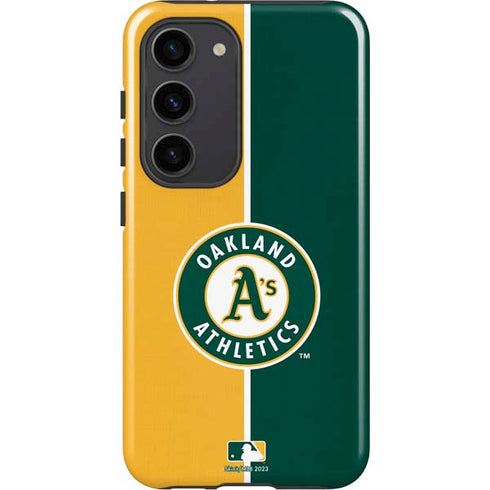 MLB Oakland Athletics Split Galaxy S23 Pro Case