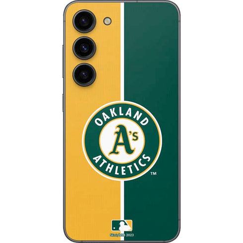 MLB Oakland Athletics Split Galaxy S23 Skin