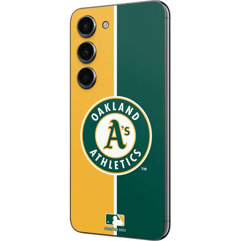 MLB Oakland Athletics Split Galaxy S23 Skin