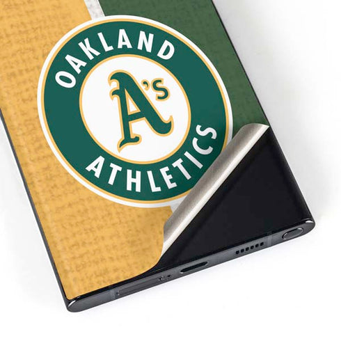 MLB Oakland Athletics Split Galaxy S23 Ultra Skin