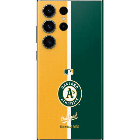 MLB Oakland Athletics Split Galaxy S23 Ultra Skin