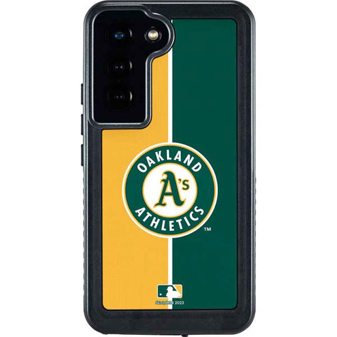 MLB Oakland Athletics Split Galaxy S23 Waterproof Case