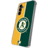 MLB Oakland Athletics Split Galaxy S24 Plus Clear Case
