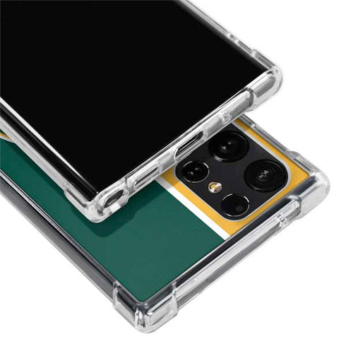 MLB Oakland Athletics Split Galaxy S24 Ultra Clear Case