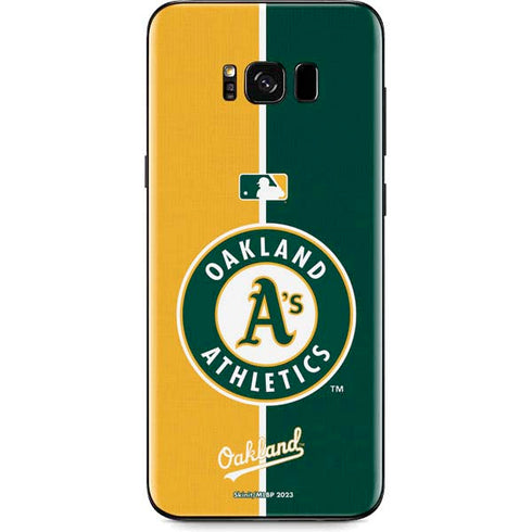 MLB Oakland Athletics Split Galaxy S8 Skin