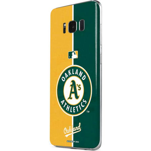 MLB Oakland Athletics Split Galaxy S8 Skin