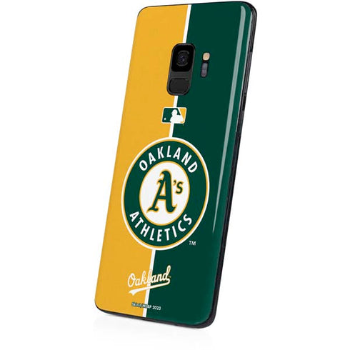 MLB Oakland Athletics Split Galaxy S9 Skin