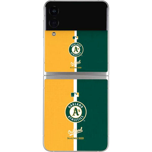 MLB Oakland Athletics Split Galaxy Z Flip3 5G Skin