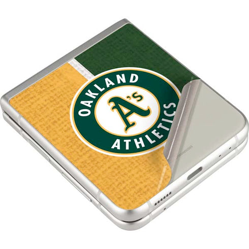 MLB Oakland Athletics Split Galaxy Z Flip4 5G Skin