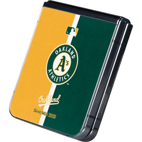 MLB Oakland Athletics Split Galaxy Z Flip5 5G Skin