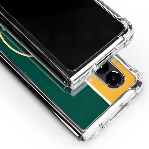 MLB Oakland Athletics Split Galaxy Z Fold4 5G Clear Case