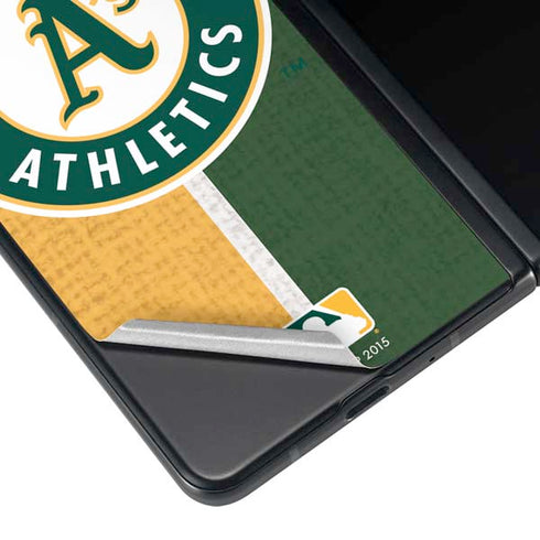 MLB Oakland Athletics Split Galaxy Z Fold4 5G Skin