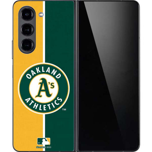 MLB Oakland Athletics Split Galaxy Z Fold5 5G Skin