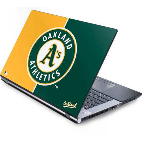 MLB Oakland Athletics Split Generic Laptop Skin