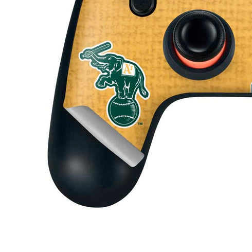 MLB Oakland Athletics Split Google Stadia Controller Skin