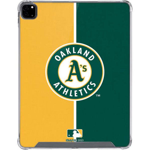 MLB Oakland Athletics Split iPad Pro 12.9in (2020) Clear Case