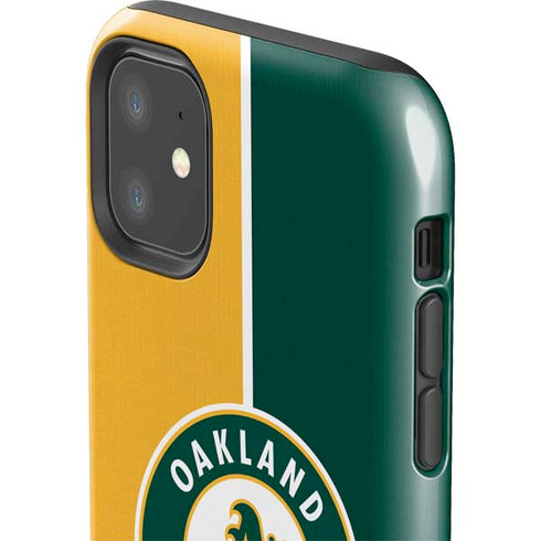 MLB Oakland Athletics Split iPhone 11 Impact Case