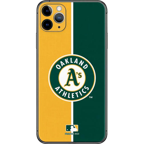 MLB Oakland Athletics Split iPhone 11 Pro Max Skin