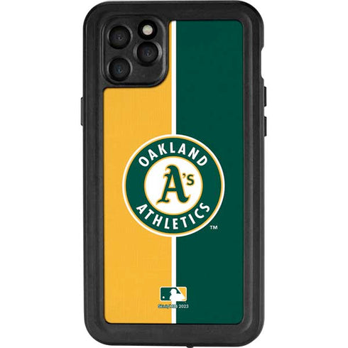 MLB Oakland Athletics Split iPhone 11 Pro Max Waterproof Case