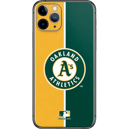MLB Oakland Athletics Split iPhone 11 Pro Skin