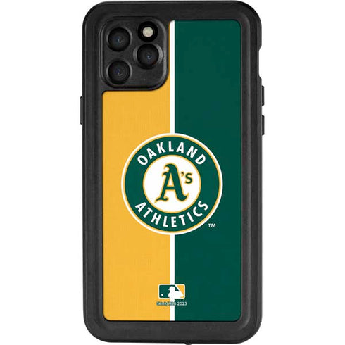 MLB Oakland Athletics Split iPhone 11 Pro Waterproof Case