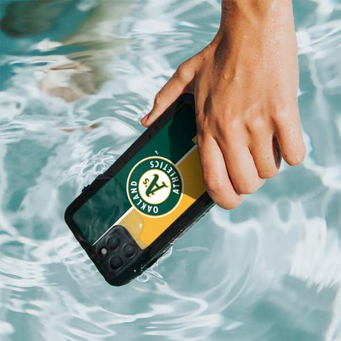 MLB Oakland Athletics Split iPhone 11 Pro Waterproof Case