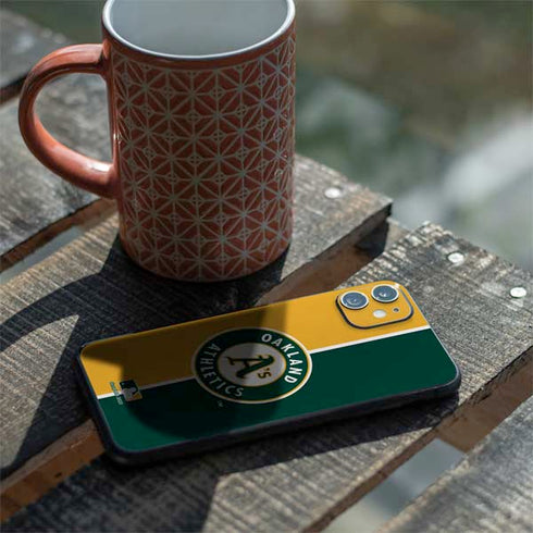 MLB Oakland Athletics Split iPhone 11 Skin