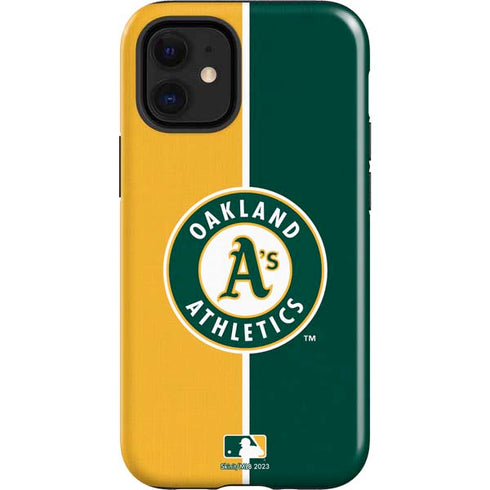 MLB Oakland Athletics Split iPhone 12 Mini Impact Case