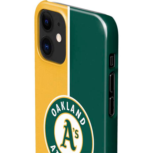 MLB Oakland Athletics Split iPhone 12 Mini Lite Case