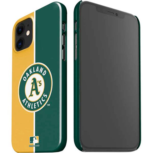 MLB Oakland Athletics Split iPhone 12 Mini Lite Case