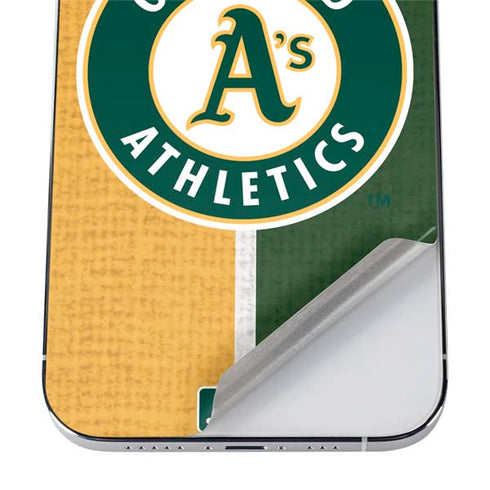 MLB Oakland Athletics Split iPhone 12 Pro Skin